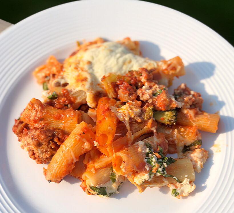 BAKED RIGATONI WITH ITALIAN SAUSAGE - Let's Cook Some Food